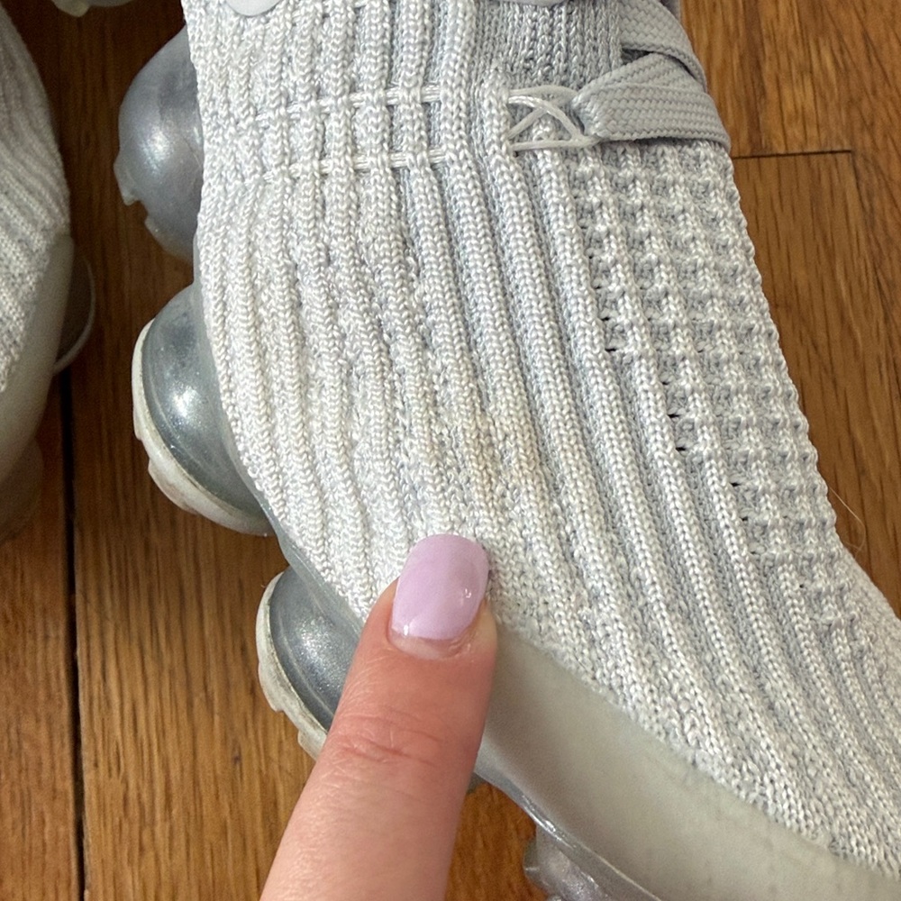 Nike Air VaporMax Flyknit 3 Pure Platinum Sneakers - Picture 6 of 10